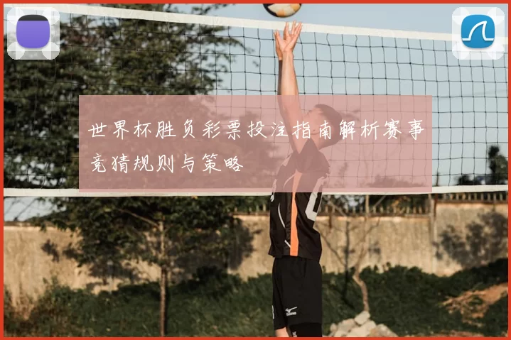 世界杯胜负彩票投注指南解析赛事竞猜规则与策略