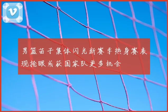 男篮苗子集体闪光新赛季热身赛表现抢眼或获国家队更多机会